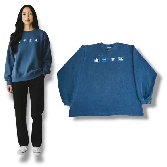 Women’s The Disney Store Mickey, Minnie & Pluto Sweatshirt - Picture 1 of 5